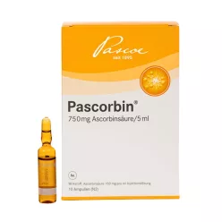 Pascorbin Vitamina C 750 mg inj. 10 fiole – energie și vitalitate