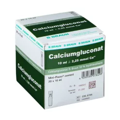 Calciumgluconat 10% Injectabil B. Braun 20 x 10 ml – Sănătate
