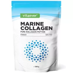   Colagen Marin Hidrolizat 500g – Vit4ever | Colagen din Pește Pur, Absorbție Rapidă