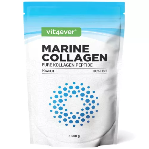 Colagen Marin Hidrolizat 500g – Vit4ever | Colagen din Pește Pur, Absorbție Rapidă