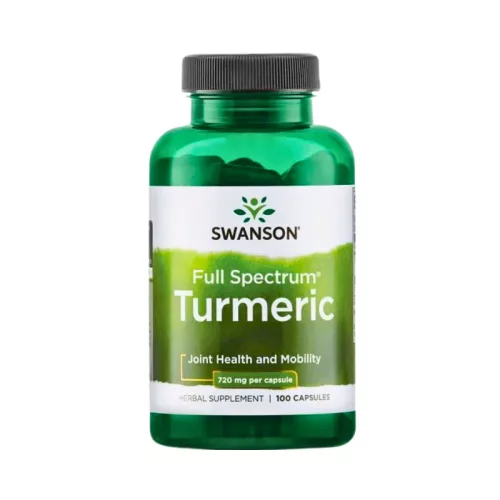 Swanson turmeric 720mg/caps. full spectrum 100 pcs. – energie și vitalitate