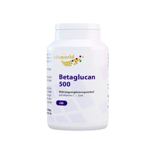 Betaglucan 500 + Vitamina C + Zinc / 90 capsule – energie și vitalitate