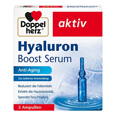 Doppelherz Hyaluron Boost Serum fiole 5x2 ml – efect lifting & hidratare intensă