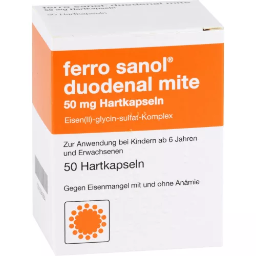 Ferro Sanol Duodenal Mite 50 mg 50 capsula – deficit de fier, anemie