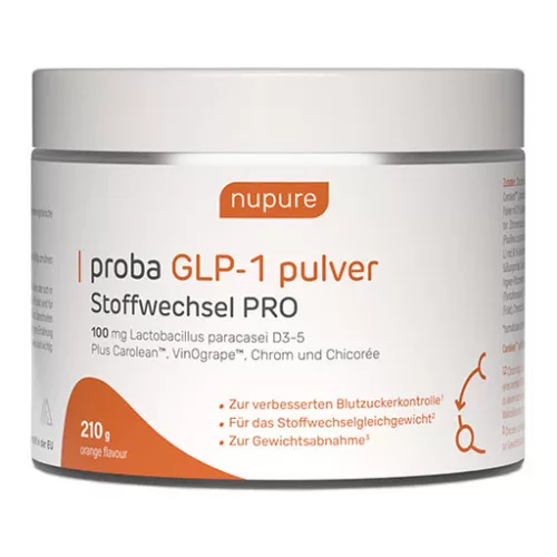 NUPURE Proba GLP-1 Pulver Stoffwechsel PRO 210g – Control glicemie, metabolism & sațietate germani