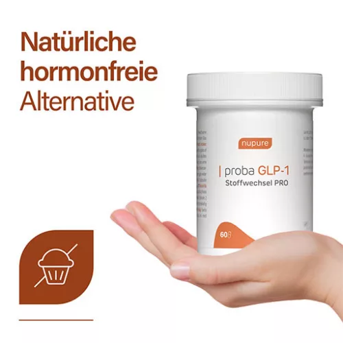 NUPURE Proba GLP-1 Stoffwechsel PRO 60 capsule – metabolism, glicemie & control apetit germania