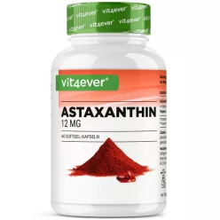   Astaxanthin 12 mg Vit4ever – Antioxidant premium din alge, cu vitamina E și ulei de măsline