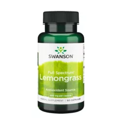 Swanson Lemongrass 400 mg – energie și vitalitate