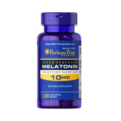 Melatonină 10 mg / 120 capsule rapide (Puritan's Pride) – energie și vitalitate