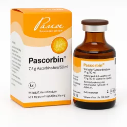 5 x Pascorbin Vitamina C 7,5g/50ml soluție injectabilă – energie și vitalitate