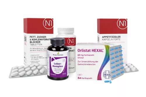 Protocol Premium de Slăbire – Detox Ficat120tab + Control Apetit 42 tab+ Blocare Calorii 45 tab+ Orlistat 84 tab