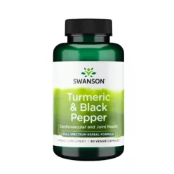 Swanson Turmeric & Black Pepper – energie și vitalitate
