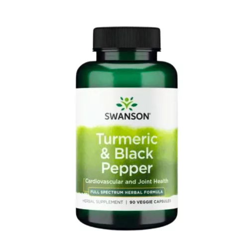 Swanson Turmeric & Black Pepper – energie și vitalitate