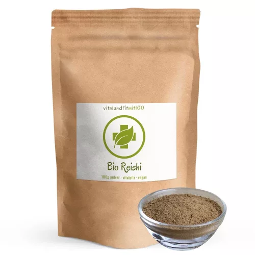 Reishi Bio Pudră 100g – suport pentru imunitate și echilibru made in germany